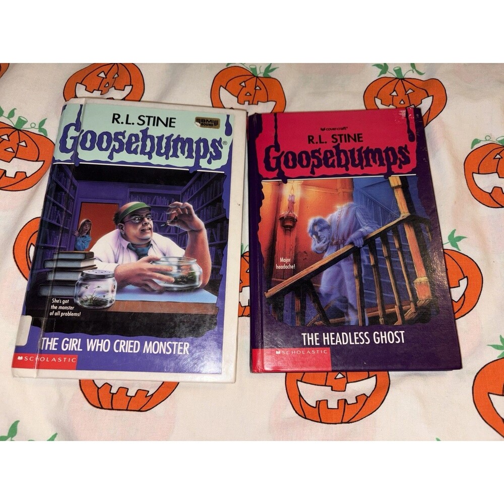 Goosebumps Hardcover Books Bundle Lot Of 2 Headless Ghost Girl Who Cried Monster
